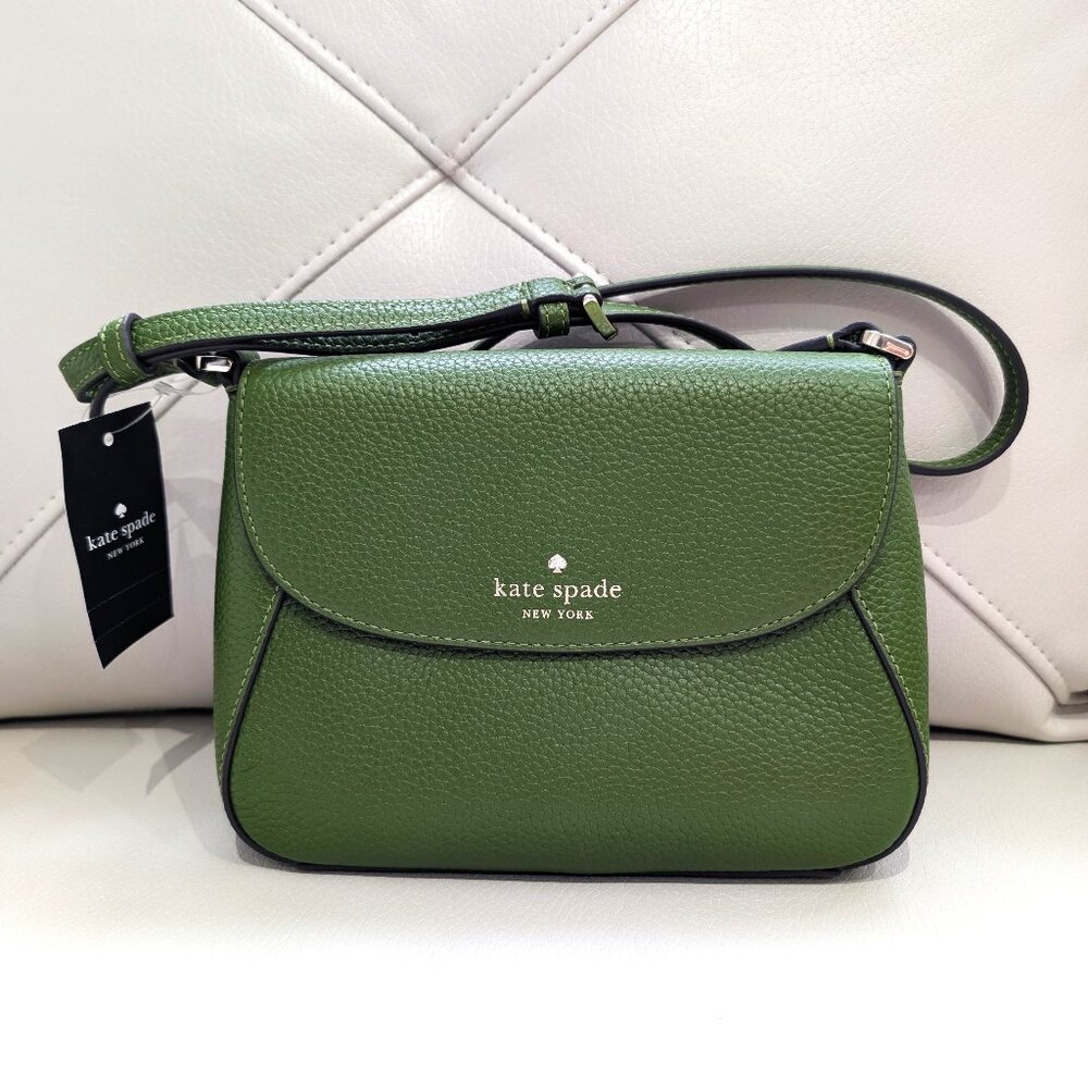 ✨ Kate Spade Monica Small Flap Crossbody Kelp Forest Green Color (NWT) ✨